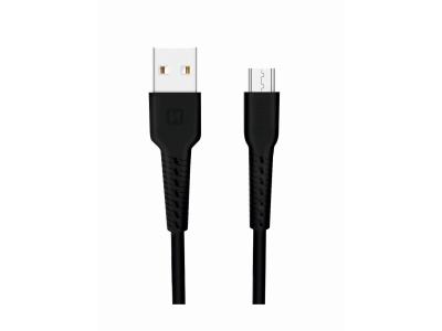 SWISSTEN kabel USB/microUSB, 2A,  1m, crni