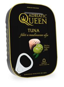 Adriatic Queen Tuna fileti u maslinovom ulju, 105g, pakiranje 18 kom