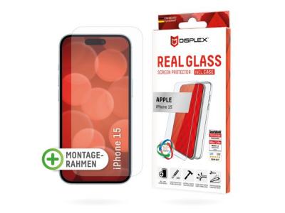 Displex Zaštitno staklo + maskica Real Glass 2D + Case zaiPhone 15