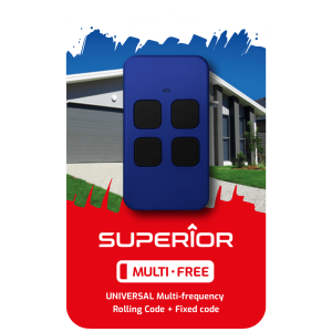 Superior Daljinski upravljač za garažna vrata i kapije, univerzalni - Multi-Free