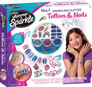 CRAZART set za uređivanje noktiju & tattoo Glitter & Shimmer 65502