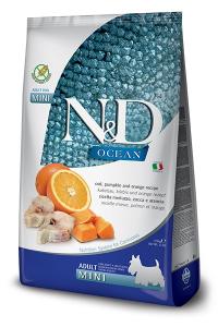 Farmina Natural & Delicious hrana za pse bez žitarica Adult Mini Breed Bakalar s narančom i bundevom 800 g