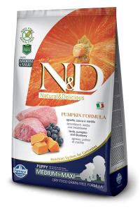 Farmina Natural & Delicious hrana za pse bez žitarica Puppy Medium/Maxi Breed Janjetina s borovnicama 2,5 kg