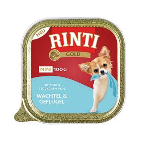 Rinti hrana za pse Gold Mini, prepelica/perad, 100 g