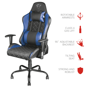 Trust gaming stolica Resto GXT707, plava