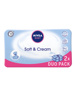 Nivea Baby vlažne maramice Soft & Cream 2-pack 126 kom
