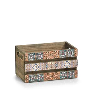 Zeller kutija za odlaganje "Mosaic", drvena, 24 x 14 x 13,5 cm, 15191