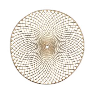 Zeller Podloga "Mandala", PVC, zlatna, Ø38 cm