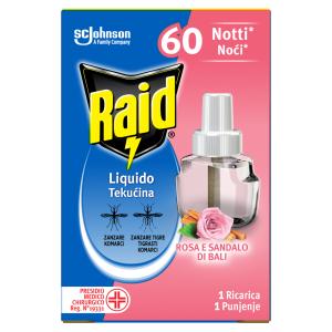 Raid® Tekućina za električni aparatić Rose, 60 noći,36 ml