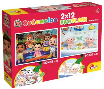 Cocomelon dvostrane puzzle 2x12 kom-gradimo