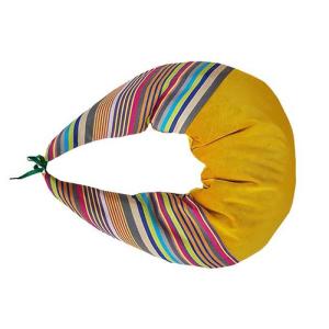 Shije Shete jastuk za trudnice punjen heljdom - žuti/pruge (dužina 160 cm) + GRATIS proizvod