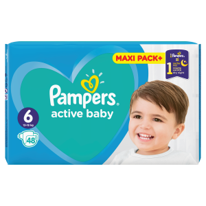 Pampers pelene Active Baby Maxi Pack veličina 6 (13-18 kg) 48 kom