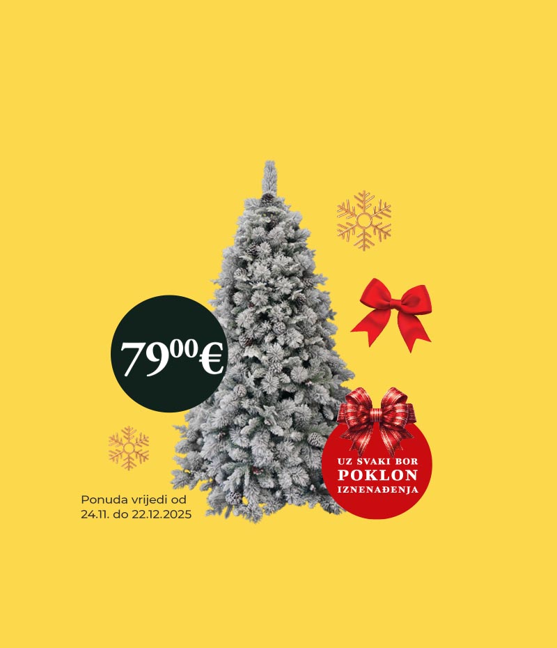 Umjetni bor Snježna jela 180 cm