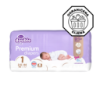 Slika Violeta Pelene Air Dry 1 Newborn (2-5 kg, 44/1 kom) Premium cotton + Maramice Water 20/1