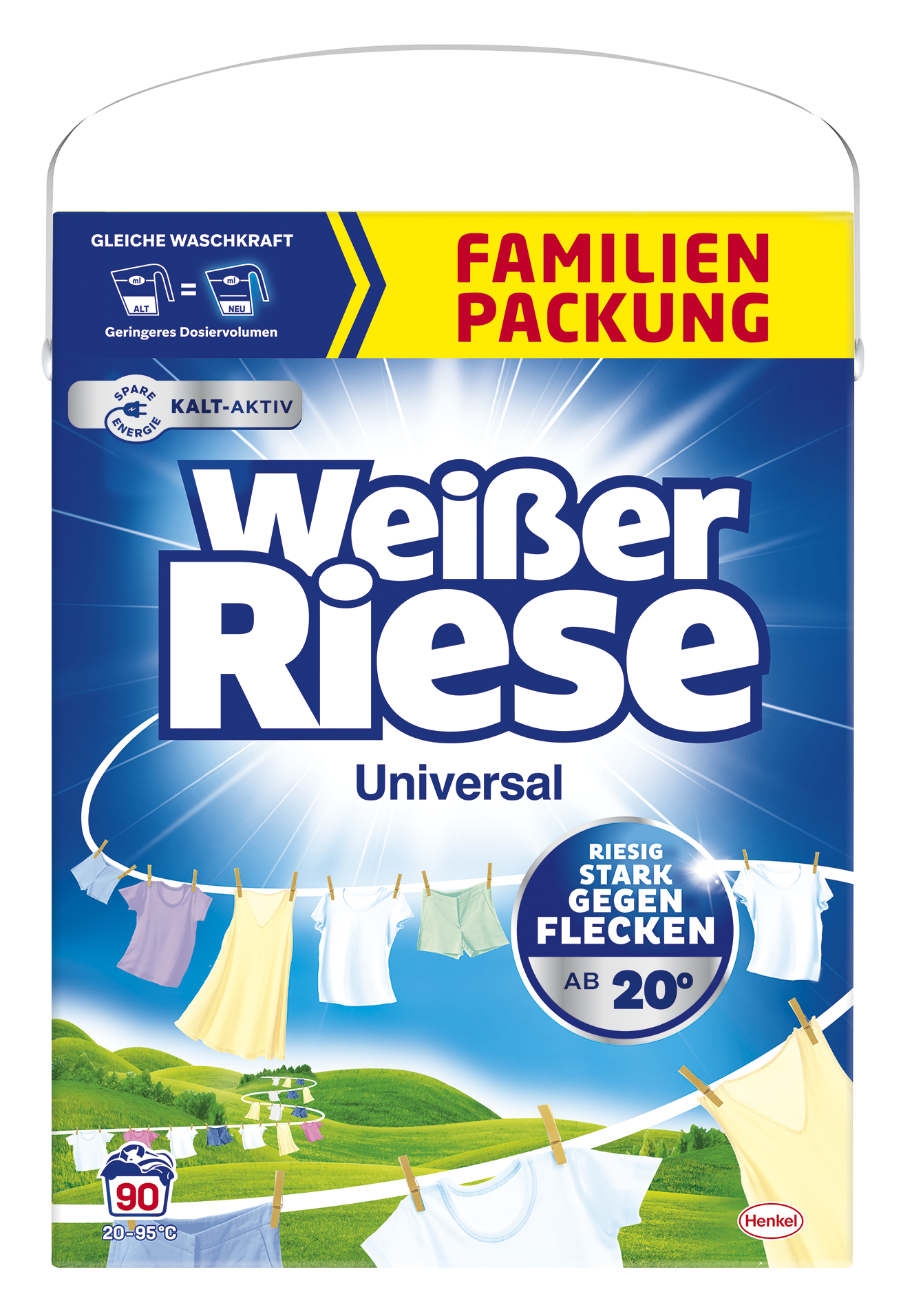 Weißer Riese Universal prašak za rublje 90 pranja, 4,95 kg