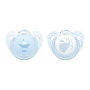 NUK duda varalica - silikon baby blue 0-6m 2/1 10730051