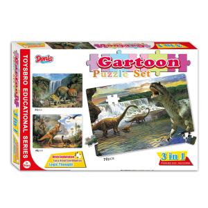 Puzzle / Slagalica set Dinosauri 3/1-153 kom