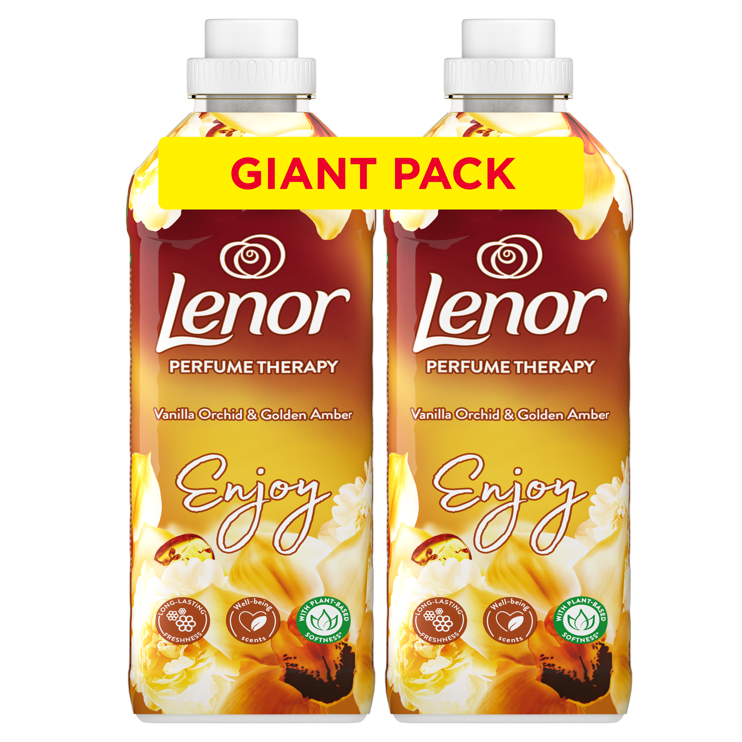 Lenor Vanilla Orchid & Golden Amber 2x48 pranja, 2x1200 ml X