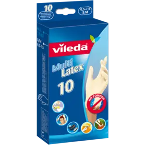 Vileda jednokratne rukavice Multi Latex 10/1 S/M