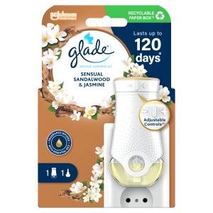 Glade® električni aparat i punjenje Sensual Sandalwood & Jasmine i 20 ml