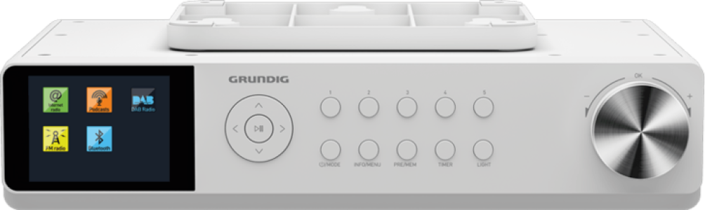 Grundig radio dkr 3000bt dab+ web, Bijela<br />