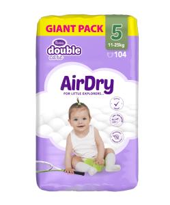 Violeta double care AirDry Giant pelene 5 junior (11 – 25 kg), 104 kom.