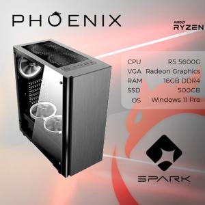 Phoenix Računalo Spark Y-132 AMD RYZEN 5 5600 G/16 GB DDR4/NVMe SSD 500 GB/Windows 11 PRO