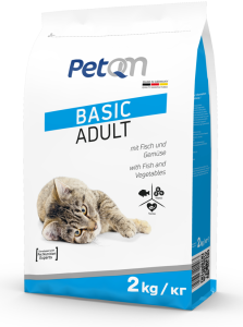 Dehidrat PetQM Cat Basic Adult riba i povrće, 2 kg