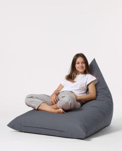 Pyramid Big Bed Pouf vreća za sjedenje, siva