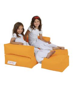 Kids Double Seat Pouf vreća za sjedenje, narančasta