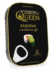 Adriatic Queen Sardina u maslinovom ulju, 105g, pakiranje 18 kom