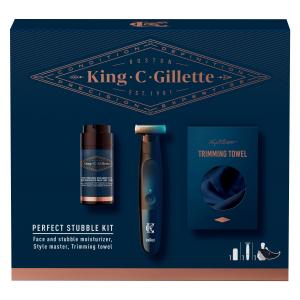 Gillette King C. poklon paket (bežični trimer, losion 100 ml + ručnik)