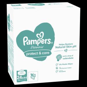 Pampers Harmonie Protect & Care, Dječje Vlažne Maramice, 24 Pakiranja/44 kom, 1056 Maramica