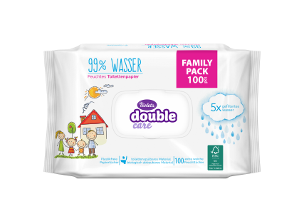 Violeta vlažni toaletni papir Double care - Family pack 100/1