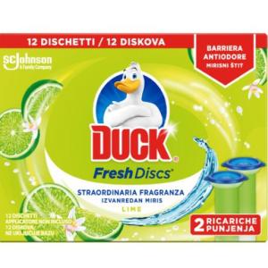 Duck® Fresh Discs refill gel za čišćenje i osvježavanje WC školjke, miris lime