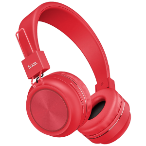 hoco. Slušalice bežične/žične, Bluetooth, 8h rada, mikrofon - W25 Promise Crvene