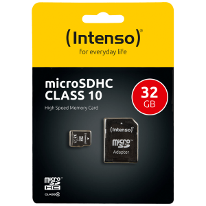 (Intenso) Micro SD Kartica 32GB Class 10 (SDHC & SDXC) sa adapterom - SDHCmicro+ad-32GB/Class10