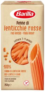 Barilla penne red lentils  (specijalitet od crvene leće), 250 g