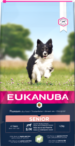 Eukanuba hrana za pse Senior janjetina i riža, za male i srednje pasmine, 2,5 kg