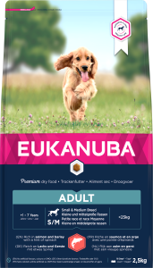 Eukanuba hrana za pse Adult Losos i ječam za male pasmine, 2,5 kg