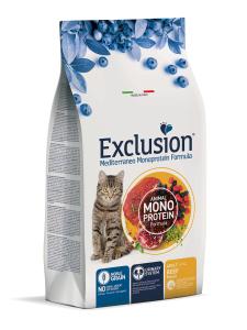 Exclusion hrana za mačke, Mediterraneo Adult - govedina, 1,5 kg