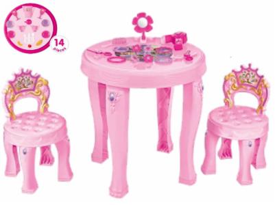 Stolić set princeza sa 2 stolice i priborom (46 x 45 cm)+(39 x 23,5 cm)