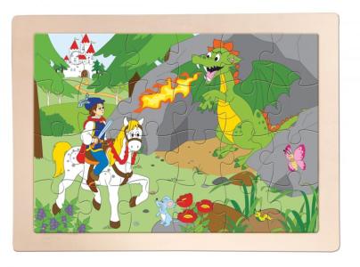 Drvene Puzzle Princ i zmaj, 24 komada