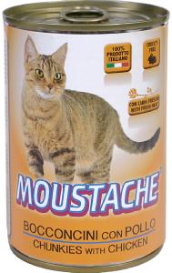 Moustache hrana za mačke, Pollo (piletina), konzerva, 415 g