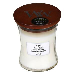 WoodWick mirisna svijeća Classic Medium Island Coconut (gori 100 sati)