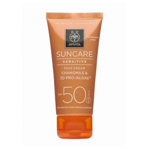 Apivita Suncare Krema za osjetljivu kožu lica SPF50- 50 ml