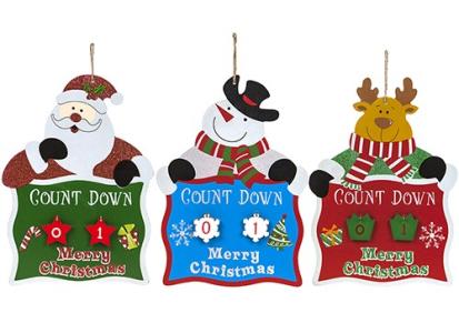 Božićni viseći gliter ukras - "Odbrojavanje dana do Božića"