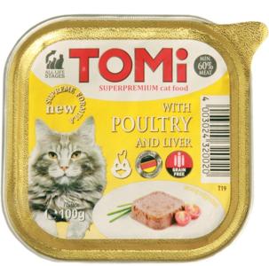 Tomi cat pašteta, perad/jetra, 100 g