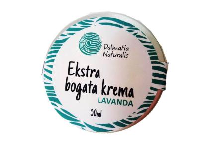 Dalmatia Naturalis Ekstra bogata krema lavanda 50 ml
