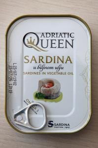 Adriatic Queen Sardina u biljnom ulju, 105g, pakiranje 18 kom